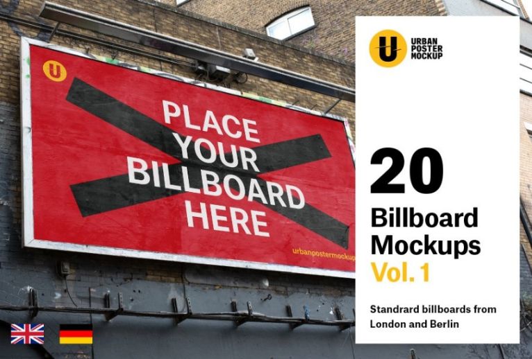 20 Billboard Mockups PSD