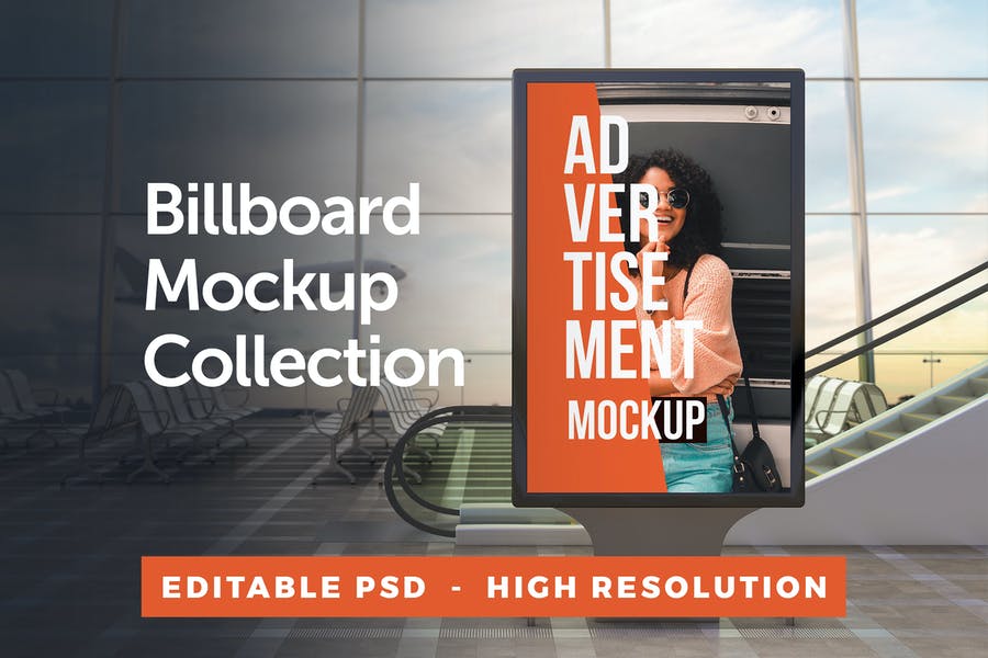 Advertisement Billboard Mockup Set