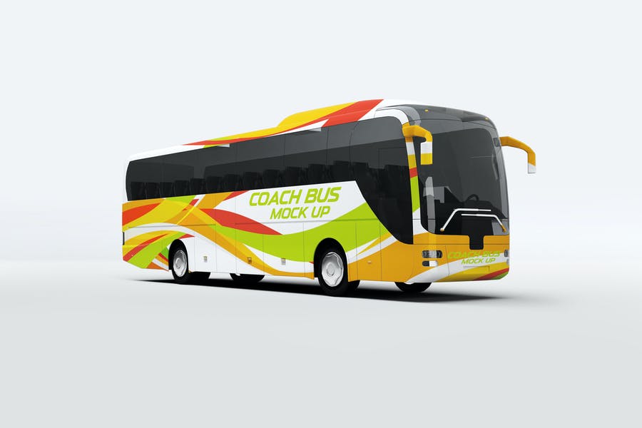 Coach Bus Mockup for Branding