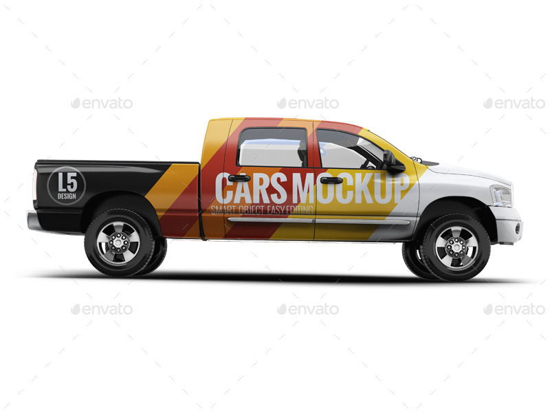 Editable Cars Branding Mockup