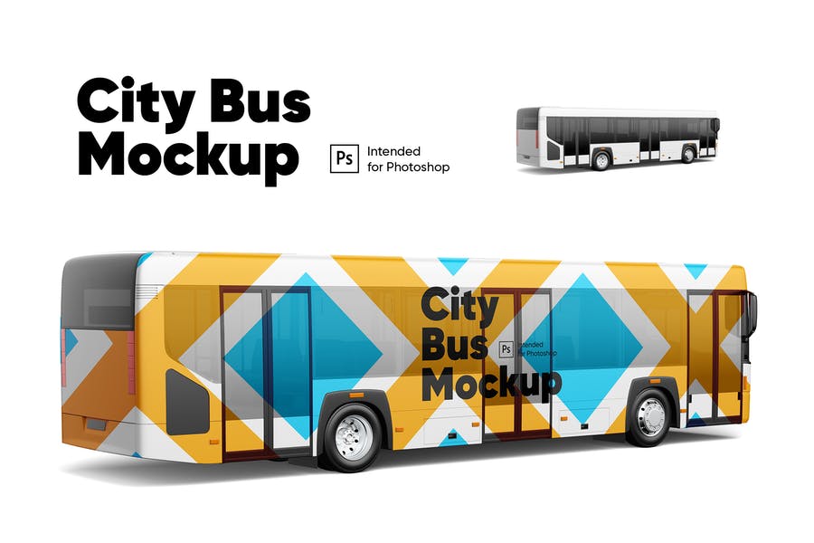 Elegant Bus Design Presentation Mockup