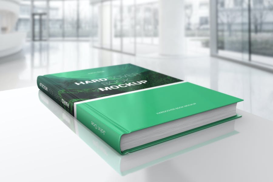 Hard Cover Book Mockup in Dofferent Perspectives