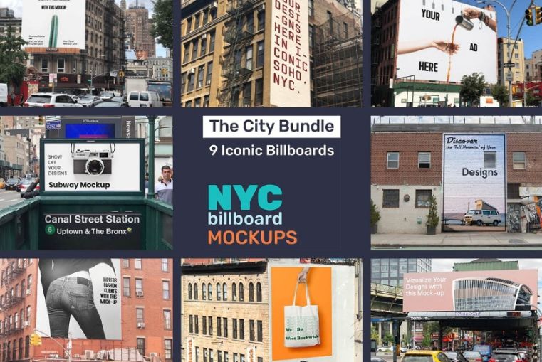 NYC Iconic Billboards Mockup Bundle
