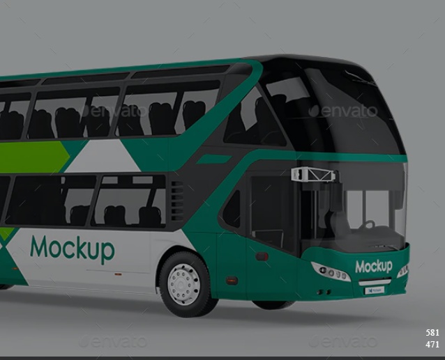 Neoplan Coach Mockup PSD