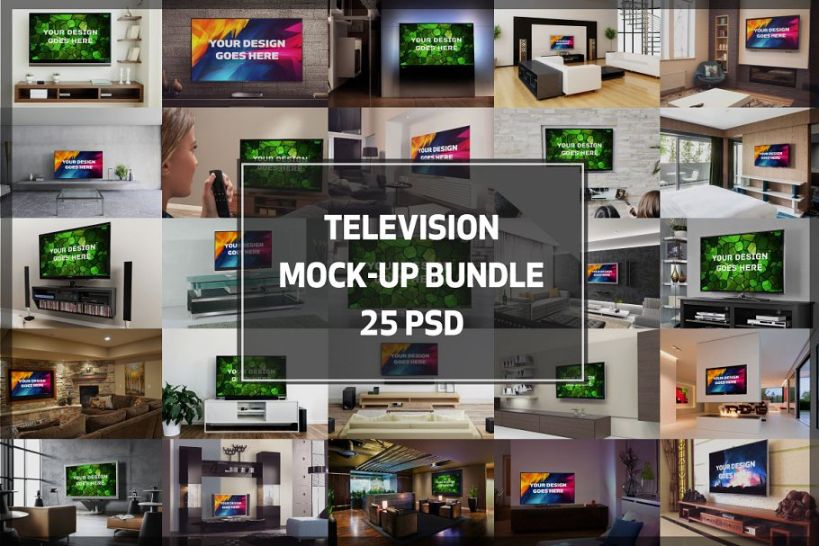 TV Mockup PSD Bundle