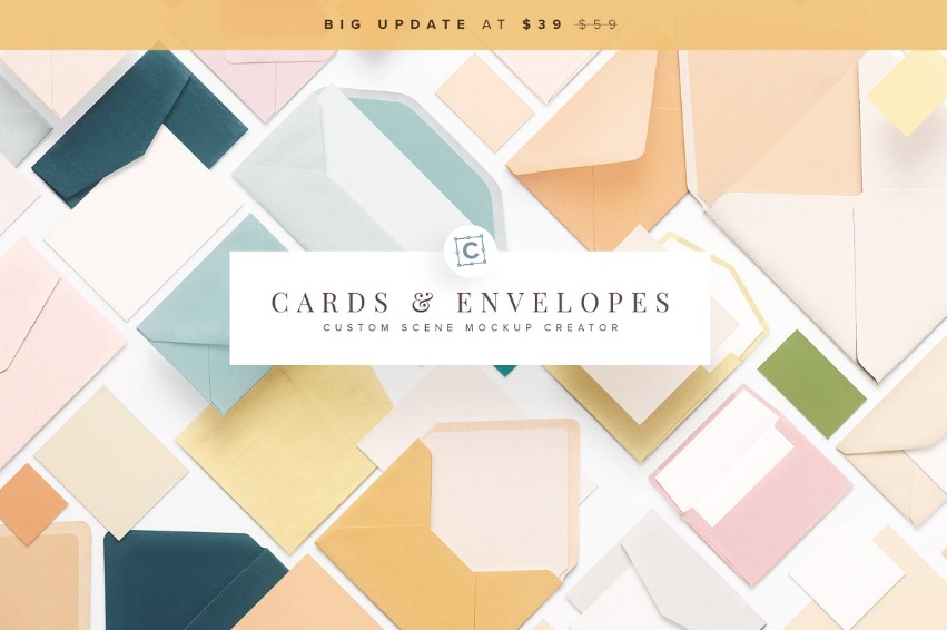Cards and Envelopes Mockup Set