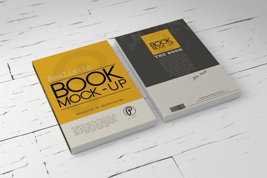 Highly Customizable Book Cover Mockup