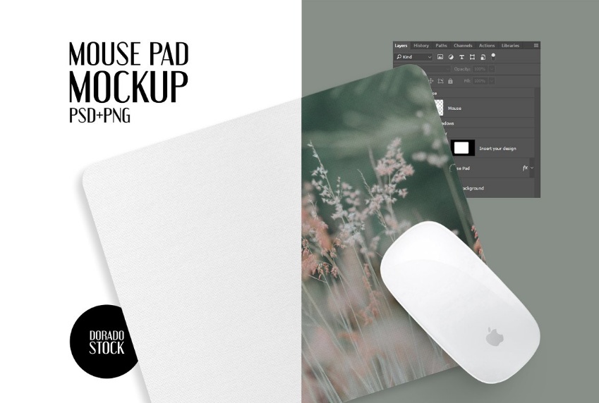 Isolated Mouse Pad Mockups