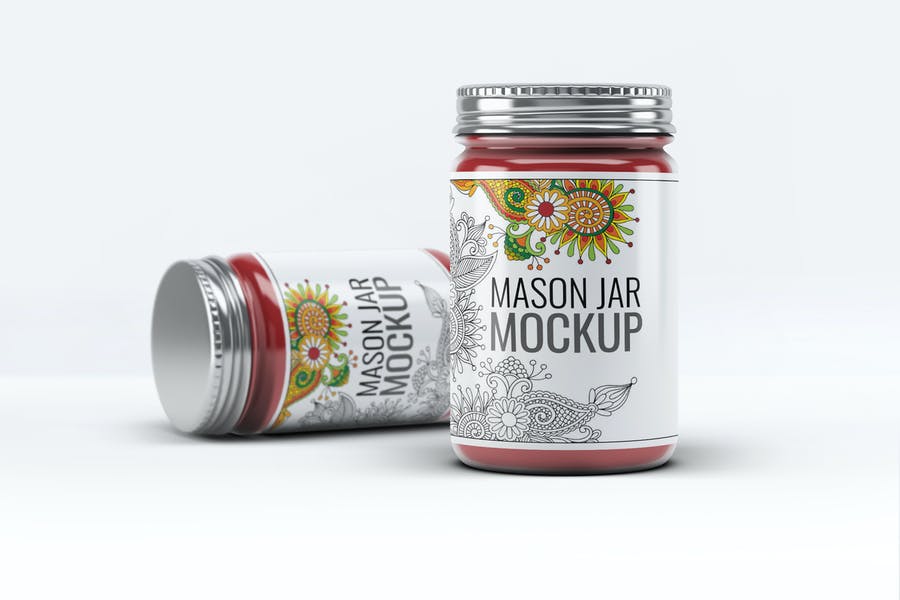 Mason Jar Label Mockup