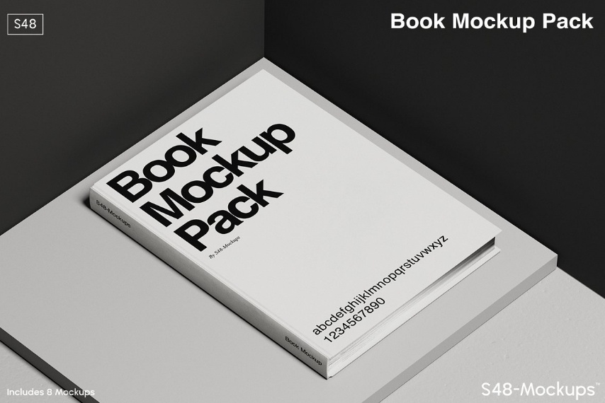 Minimal Book Cover Mockup