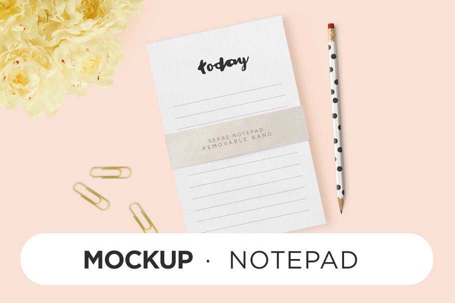 Minimal Notebook Mockup PSD