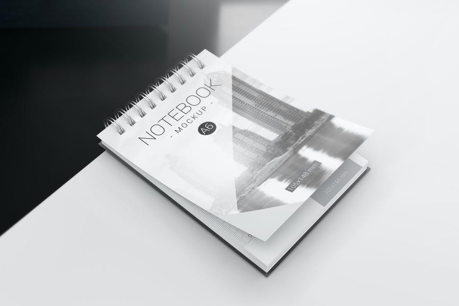 Notebook Branding Mockup PSD