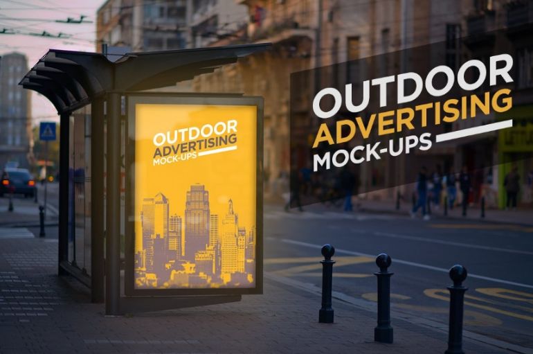 Outdoor Advertisisng Mockup PSD