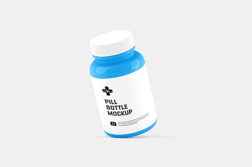 Photo Realistic Pills Bottle Mockup