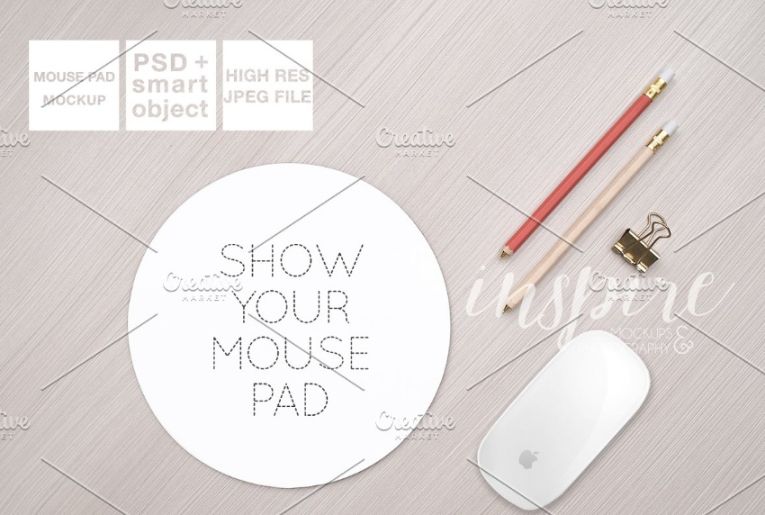 Simple Mousepad Mockup PSD