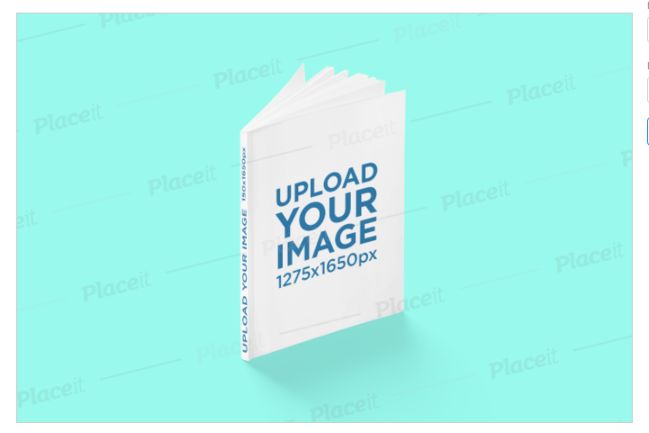 Standing Book Cover Mockup