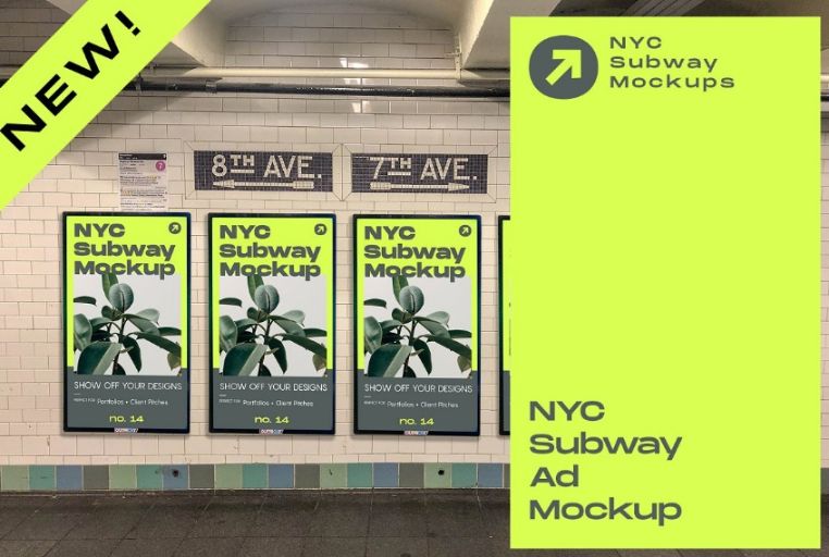 Subway Billboard Mockups Pack