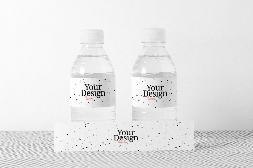 Water Bottle Packaging Mockup PSD