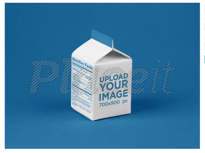Milk Box Packaging Mockup