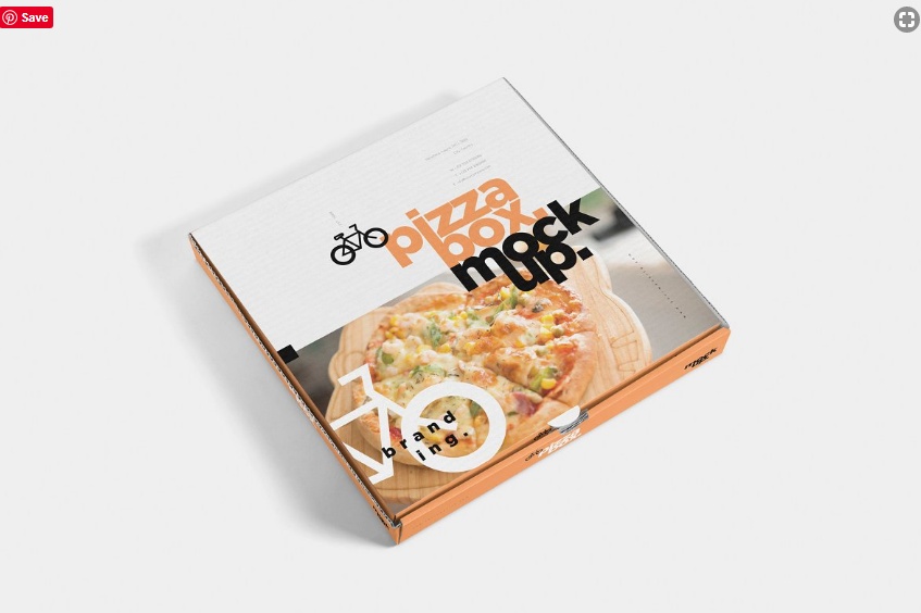 Realistic Pizza Box Mockup PSD