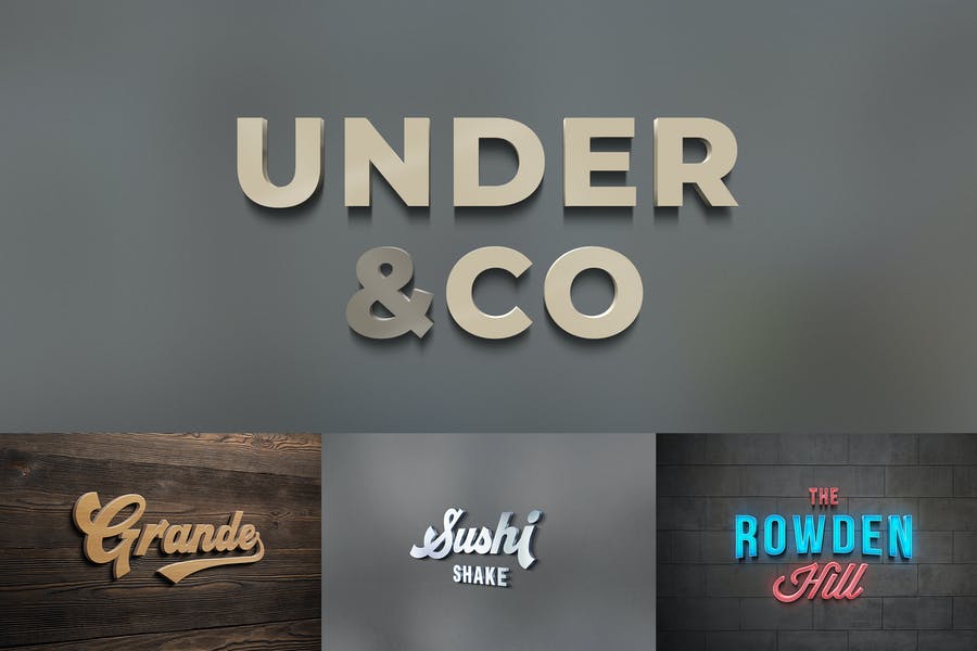 35 Realistic 3d Logo Mockup Psd Free Download Mockupcloud