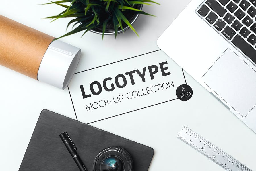6 Logotype Mockup Collection