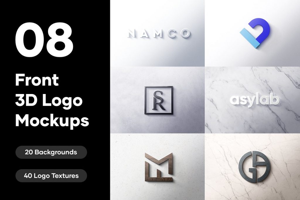 8-3D-Font-Logo-Mockups