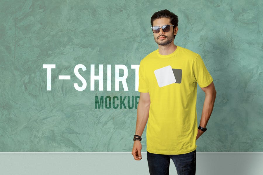 Editable Men T Shirt Mockup