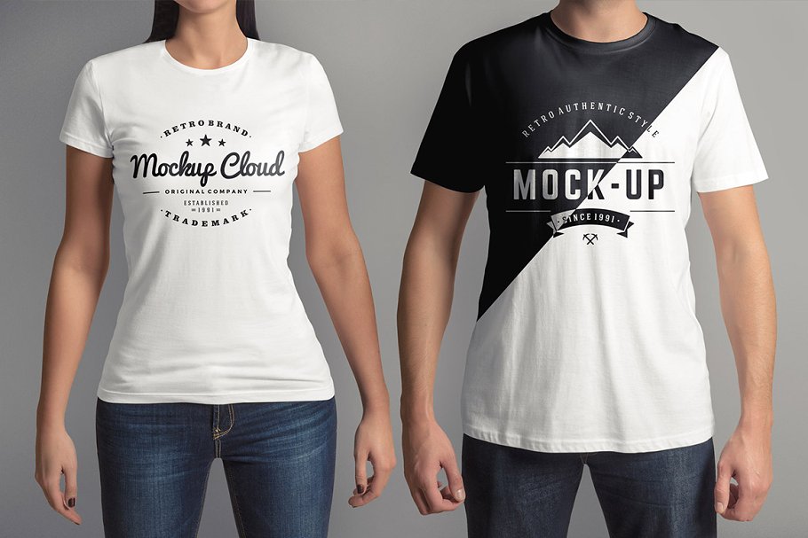 Realistic T Shirt Branding Mockup