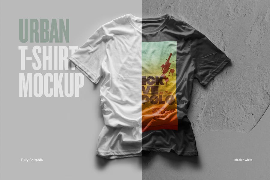 Urban T Shirt Mockup PSD