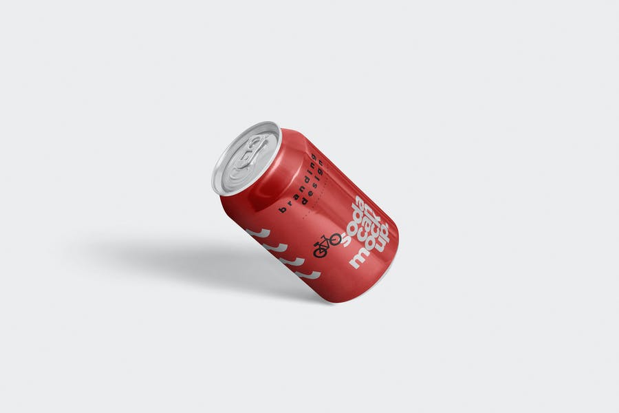 4 Tin Soda Branding Mockups