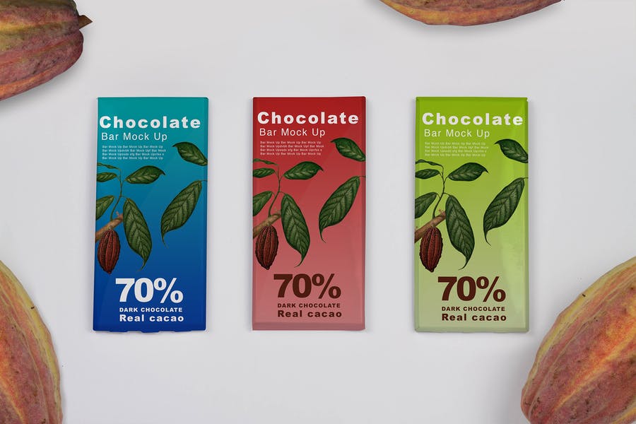 Cacao Chocolate Branding Mockup