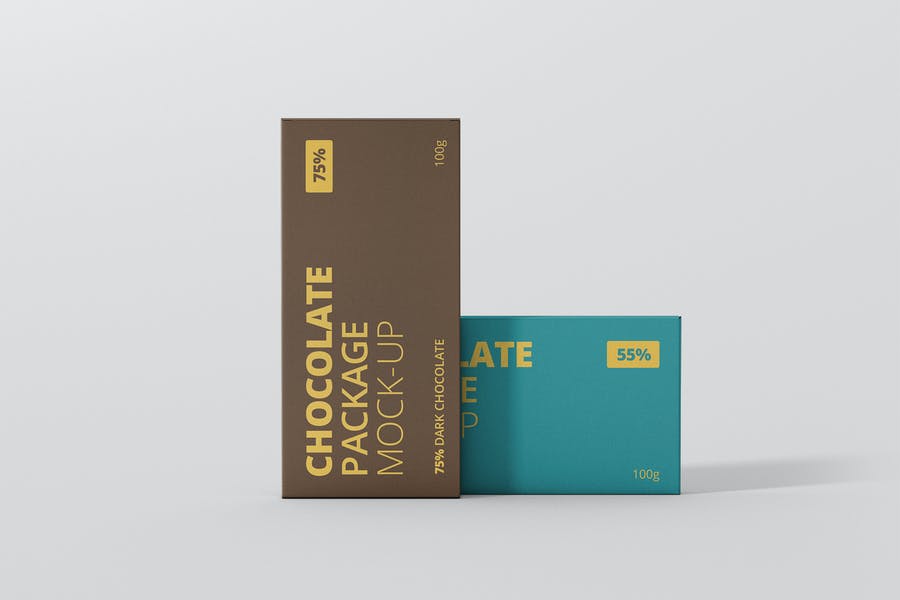 High Resolution Chocolate Package Mockup
