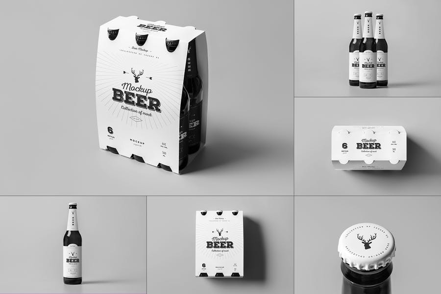 Photorealistic Beer Branding Mockup