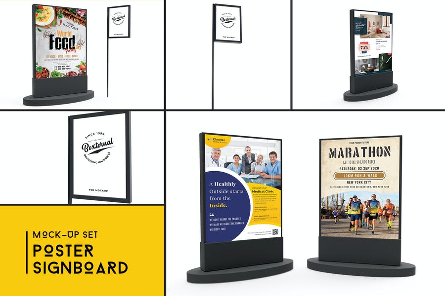 Poster and Signboard Mockups