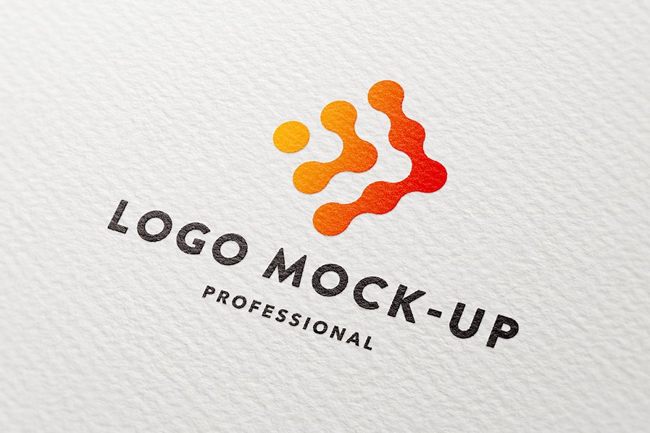 Professional Clean Paper Logo Mockup