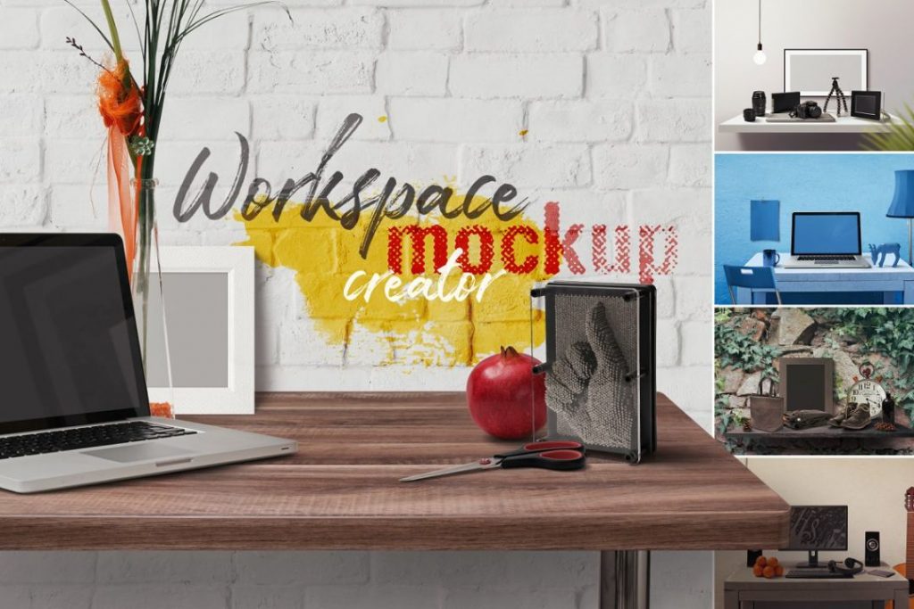 Workspace Branding Mockup PSD