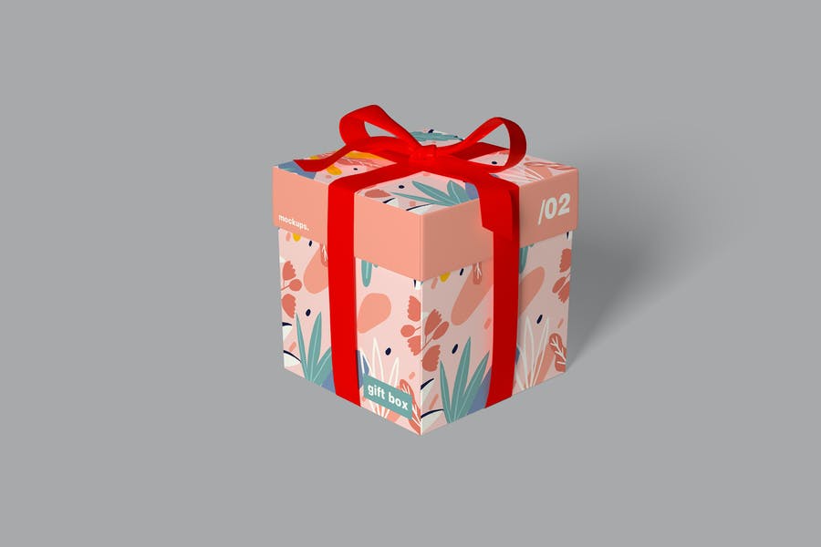 3 Gift Box Mockups