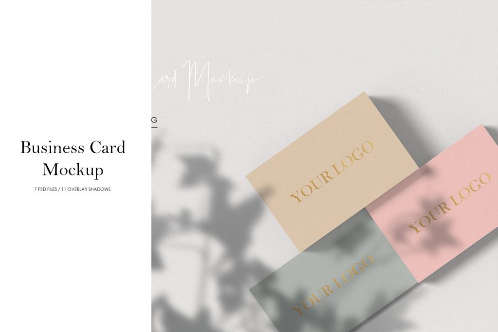Clean Business Card Mockup PSD