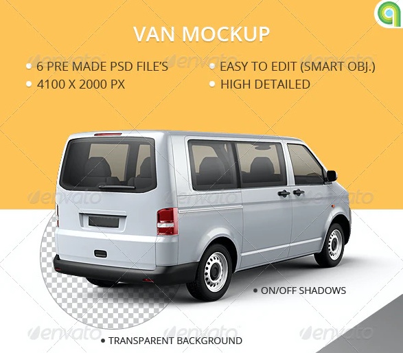 Minimal Vehicle Branding Mockup
