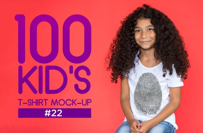 100 Kids Mockup PSD