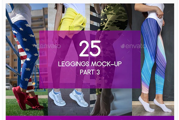 25 Leggings Mockup PSD