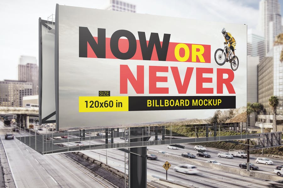 Advertising Billboard Mockup PSD