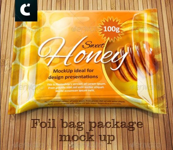 Chocolate Foil Bag Mockup