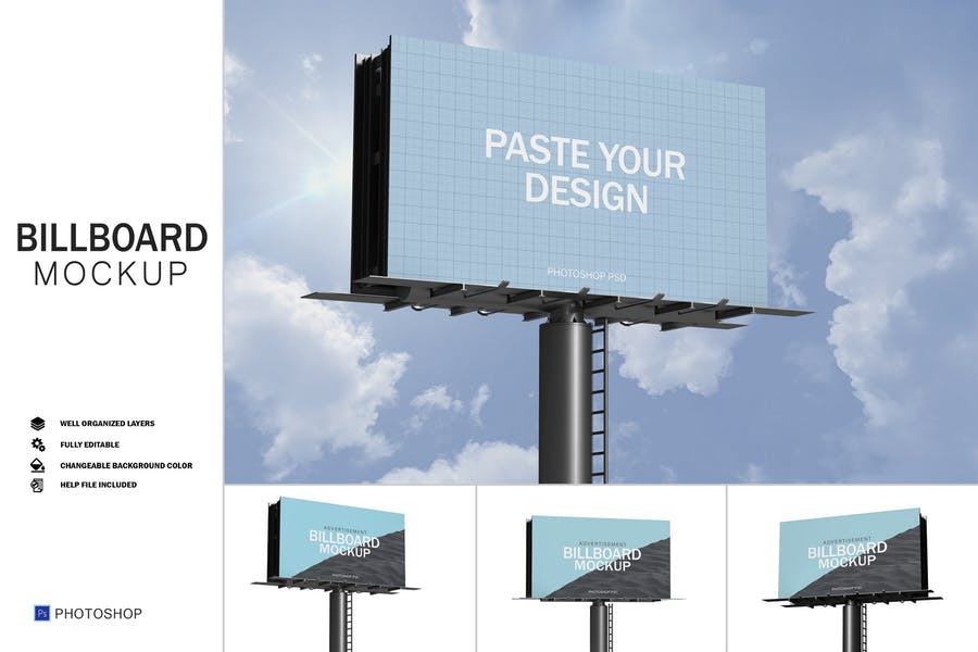 Easy Editable Billboard Mockup