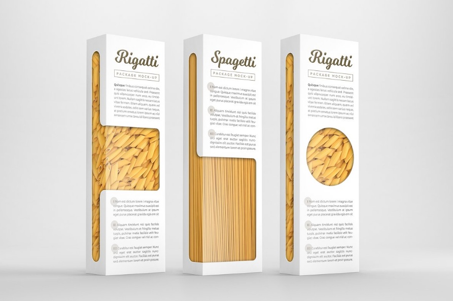 High Quqality Pasta Packaging Mockup