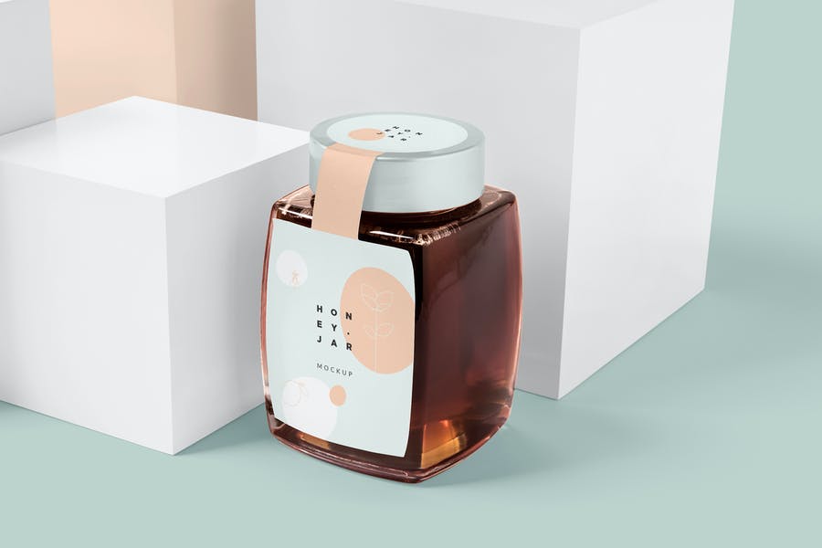 Minimal Honey Jar Mockups