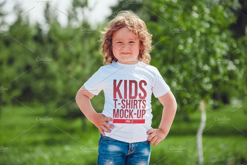 Minimal Kids T Shirt Mockup