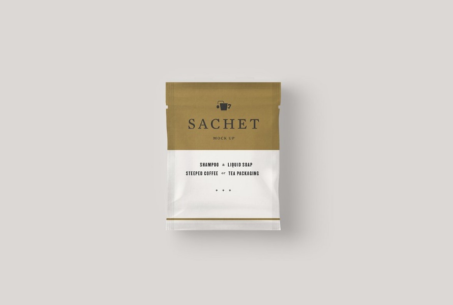 Minimal Sachet Packaging Mockup