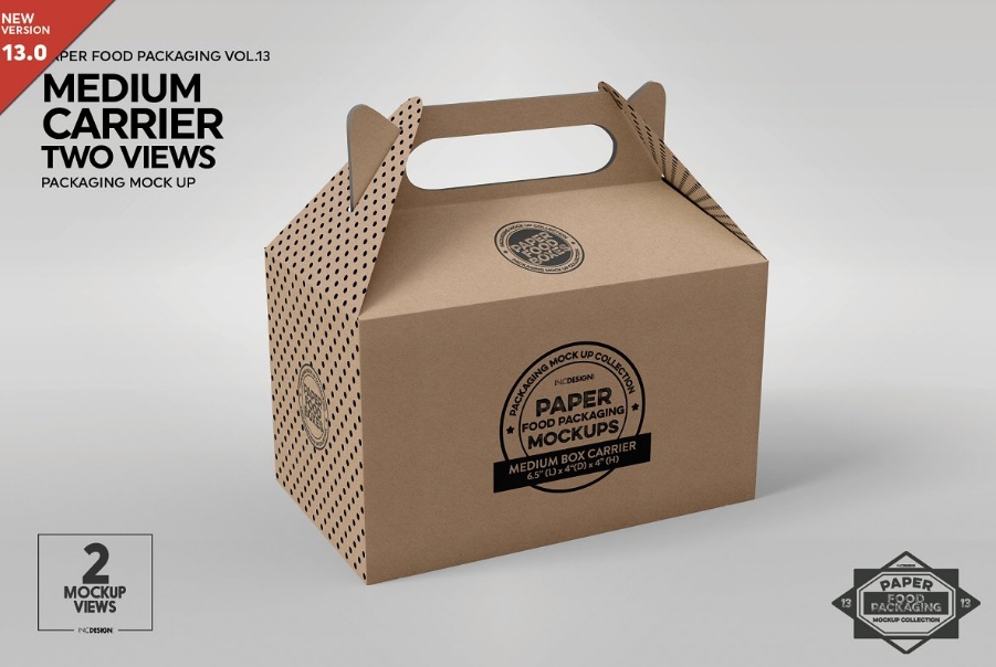 Paper Food Packaging Mockup